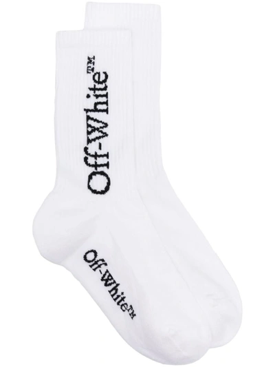 Shop Off-white Socks In Whit Black