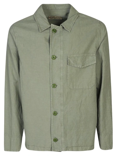 Shop Original Vintage Cotton Blend Hemp Work Jacket In Green