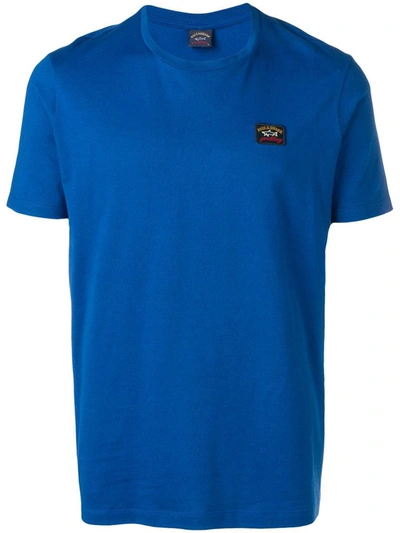 Shop Paul & Shark T-shirt Logo Clothing In Blue