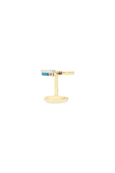 Shop Paul Smith 'paint Brush' Cufflinks In Gold