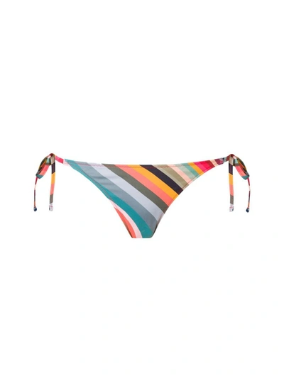 Shop Paul Smith Multicolor Stripes Bikini Bottom