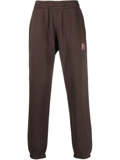 Shop President's Jogging Pant P`s Organic Sweater Embroidered Ps Clothing In 316 Coffee Brown