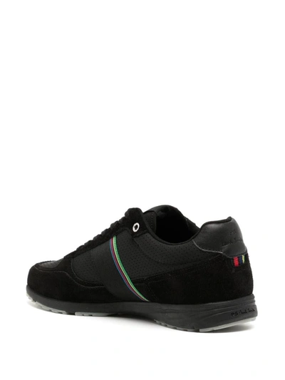 Shop Ps By Paul Smith Ps Paul Smith Logo Low-top Sneakers In Black