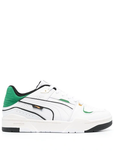 Shop Puma Slipstream Bball Shoes In White Archive Green