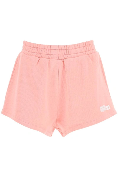 Shop Reina Olga 'billie' Cotton Sporty Shorts In Pink
