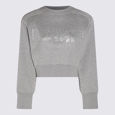 Shop Rotate Birger Christensen Rotate Lunar Rock Cotton And Cashmere Blend Sweater