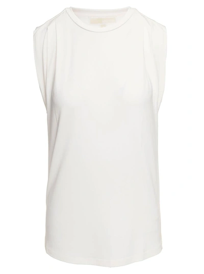 Shop Michael Michael Kors Sleeveless Top In White