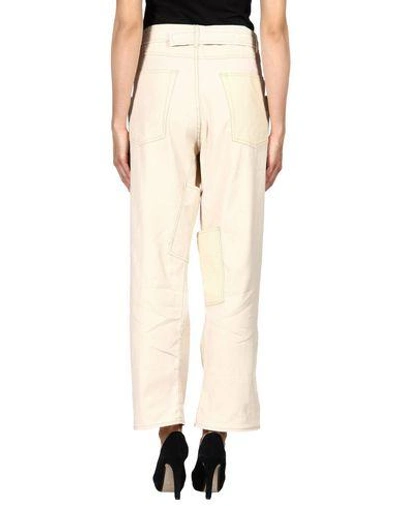 Shop Isabel Marant Casual Pants In Beige