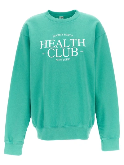 Shop Sporty And Rich Sporty & Rich 'health Club' Sweatshirt In White