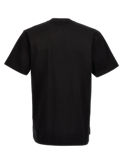Shop Stampd T-shirt 'stacked Logo' In Black