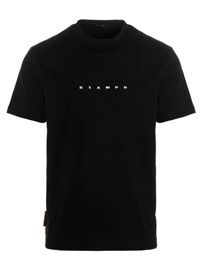 Shop Stampd T-shirt 'strike Logo' In Black