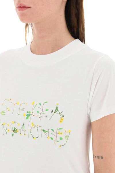 Shop Stella Mccartney 'the Dandelion Logo' T-shirt In White