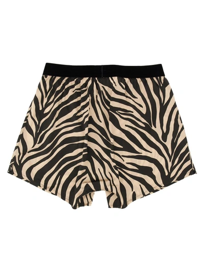 Shop Tom Ford Bermuda Shorts With Animal Pattern In Multicolor