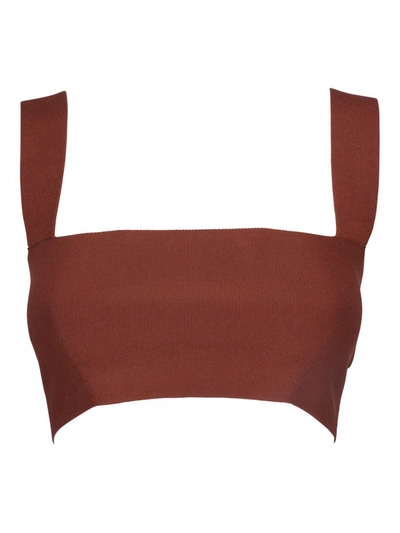 Shop Victoria Victoria Beckham Victoria Beckham Jersey Top Clothing In Brown