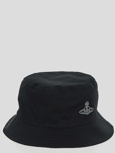Shop Vivienne Westwood Bucket Hat In Black