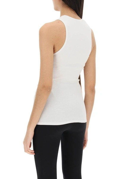 Shop Wardrobe.nyc Ribbed Cotton Tank Top In Black