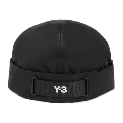 Shop Y-3 Beanie With Logo Hat In Black