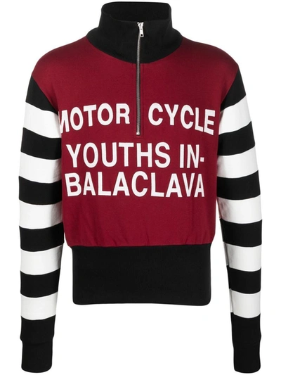 Shop Youths In Balaclava Men Motorcycle Race Sweat Knit Clothing In 1 Dark Red