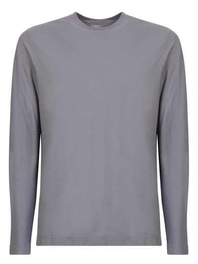 Shop Zanone T-shirts In Grey