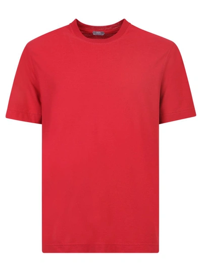 Shop Zanone T-shirts In Red