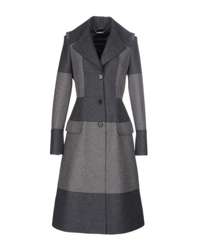 Shop Alexander Mcqueen Coat In Grey