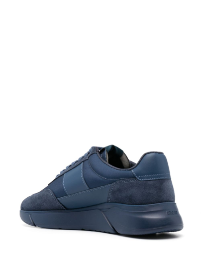 Axel Arigato Genesis Vintage Leather Sneakers In Blue