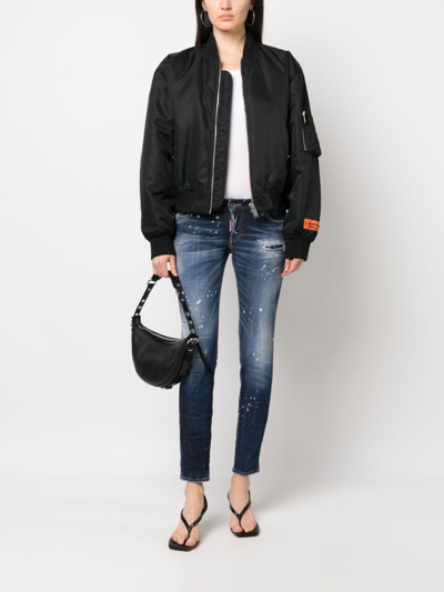Dsquared2 Distressed-effect Skinny Jeans In Blue
