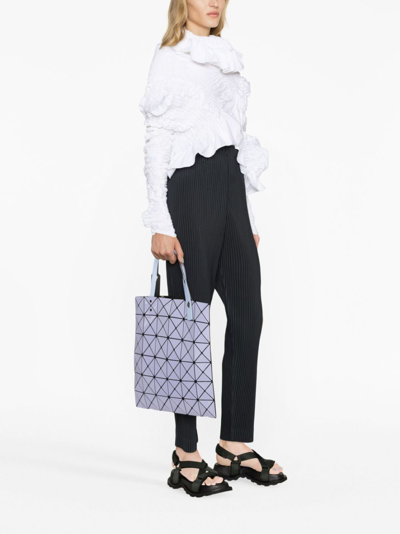 Shop Bao Bao Issey Miyake Lucent Gloss Panelled Tote Bag In Purple