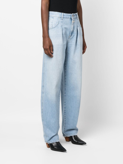 Shop Closed Wellington Tapered-leg Jeans In Blue