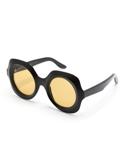 Shop Lapima Paula Oversize-frame Sunglasses In Black