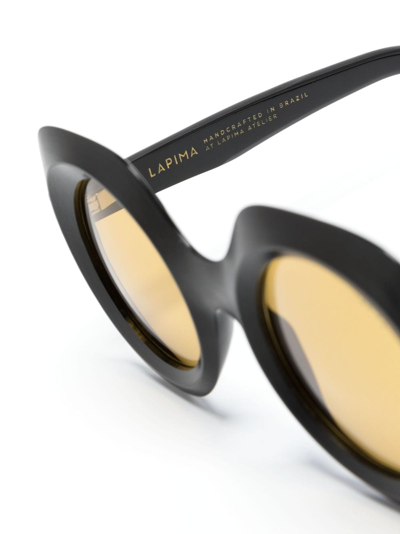 Shop Lapima Paula Oversize-frame Sunglasses In Black