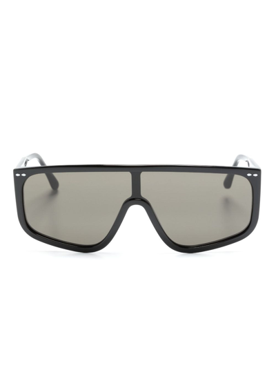 Shop Isabel Marant Eyewear Elora Oversize-frame Sunglasses In Black