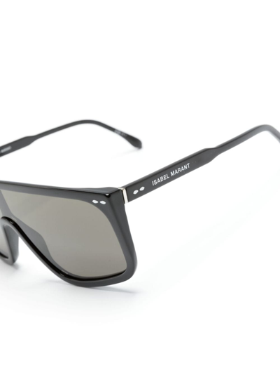 Shop Isabel Marant Eyewear Elora Oversize-frame Sunglasses In Black
