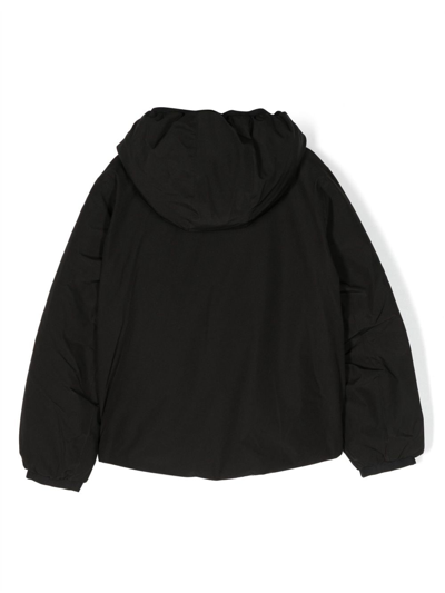 Shop K-way P. Le Vrai 3.0 Claude Hooded Jacket In Black