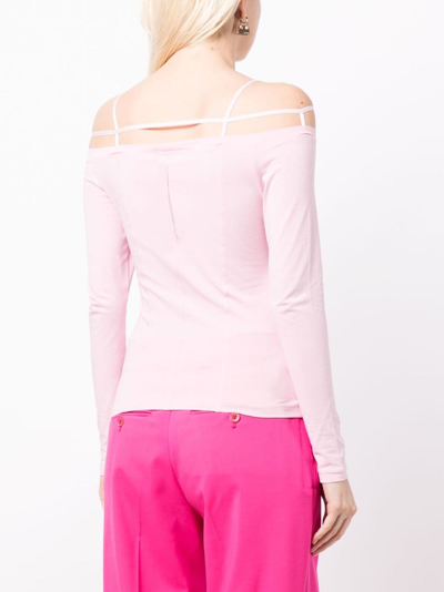 Shop Jacquemus Le T-shirt Sierra Top In Pink