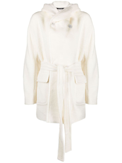 Shop Tagliatore Jilly Wool Coat In White