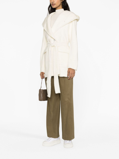 Shop Tagliatore Jilly Wool Coat In White