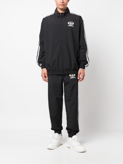 Shop Adidas Originals X No Sleep Rave Club Track Pants In Black