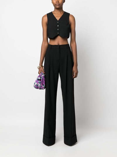 Shop The Andamane Wide-leg Tailored Trousers In Black