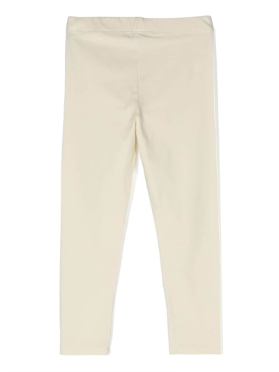 There Was One Logo-print Jersey Leggings In Neutrals