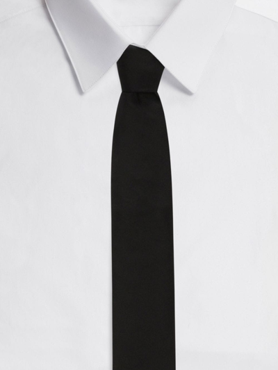 Shop Dolce & Gabbana Silk Classic Tie In Black