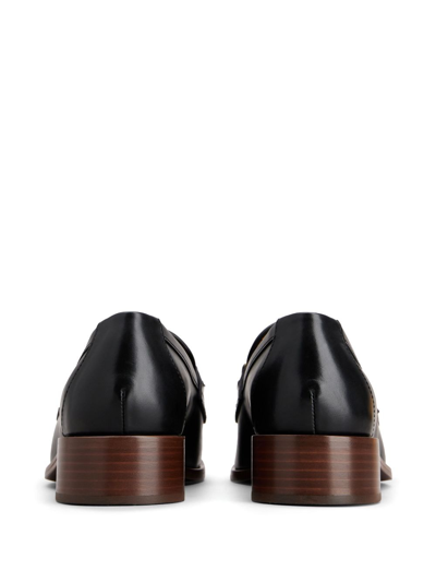 Tod's Leather Loafers In Black