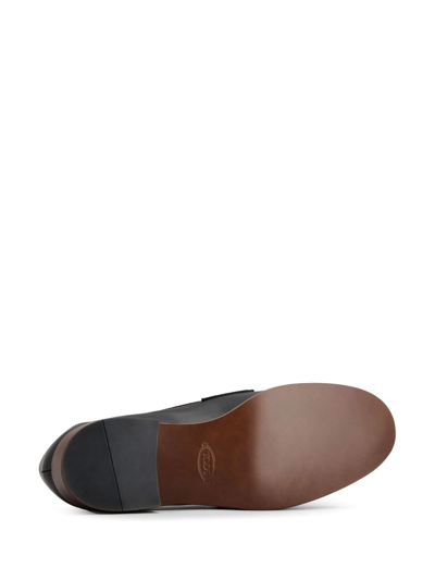 Tod's Leather Loafers In Black