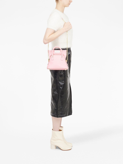 Shop Maison Margiela Micro 5ac Classique Top-handle Bag In Pink