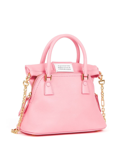 Shop Maison Margiela Micro 5ac Classique Top-handle Bag In Pink