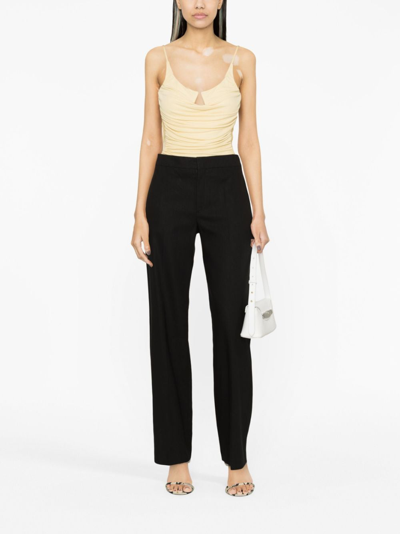 Isabel Marant Liolirok Straight-leg Wool Trousers In Black