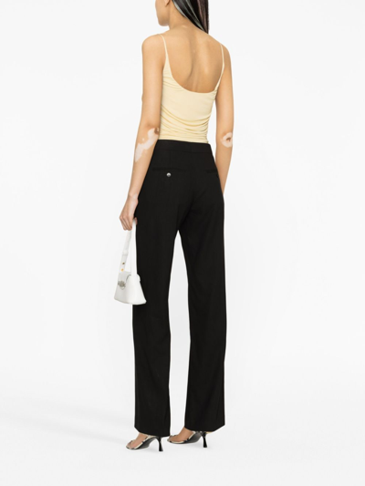 Shop Isabel Marant High-waisted Tailored Trousers In Black