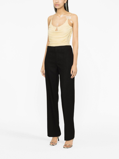 Isabel Marant Liolirok Straight-leg Wool Trousers In Black
