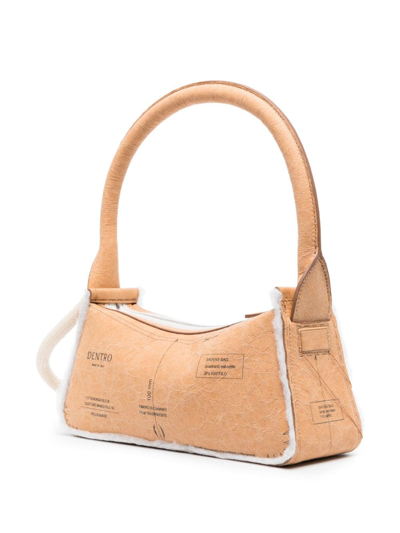 Shop Dentro Savvas Technical-print Shoulder Bag In Brown
