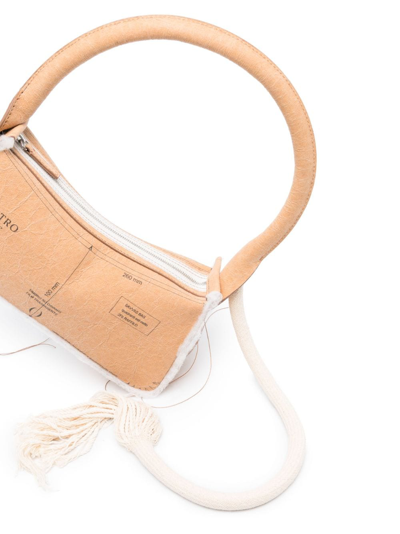 Shop Dentro Savvas Technical-print Shoulder Bag In Brown
